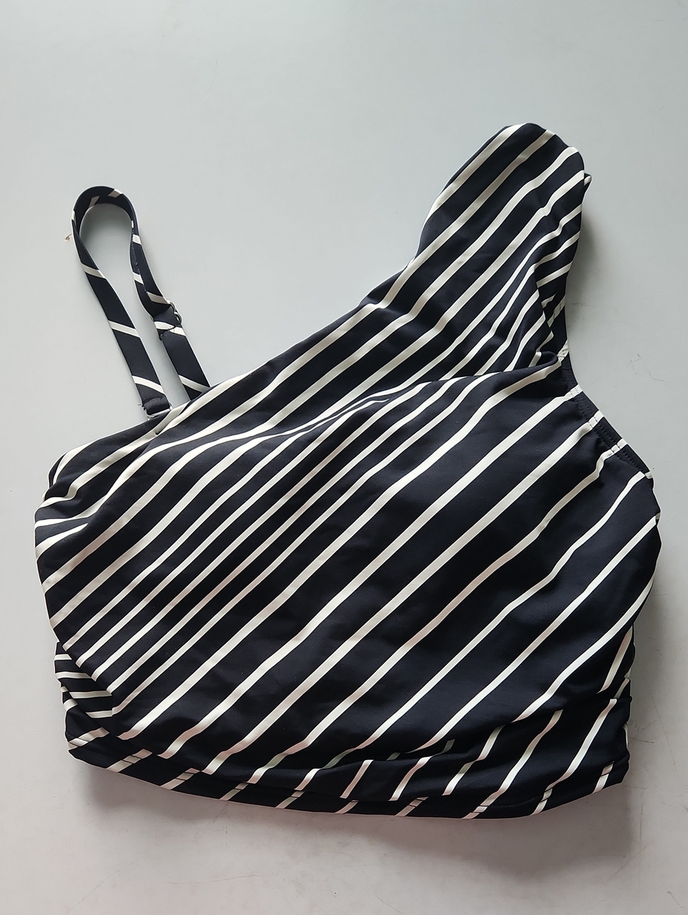 Lands' End Black Swim Top with Built-In Bra